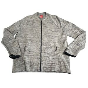 Nike Sportswear Tech Knit Jacket Carbon Heather Mens Size Large